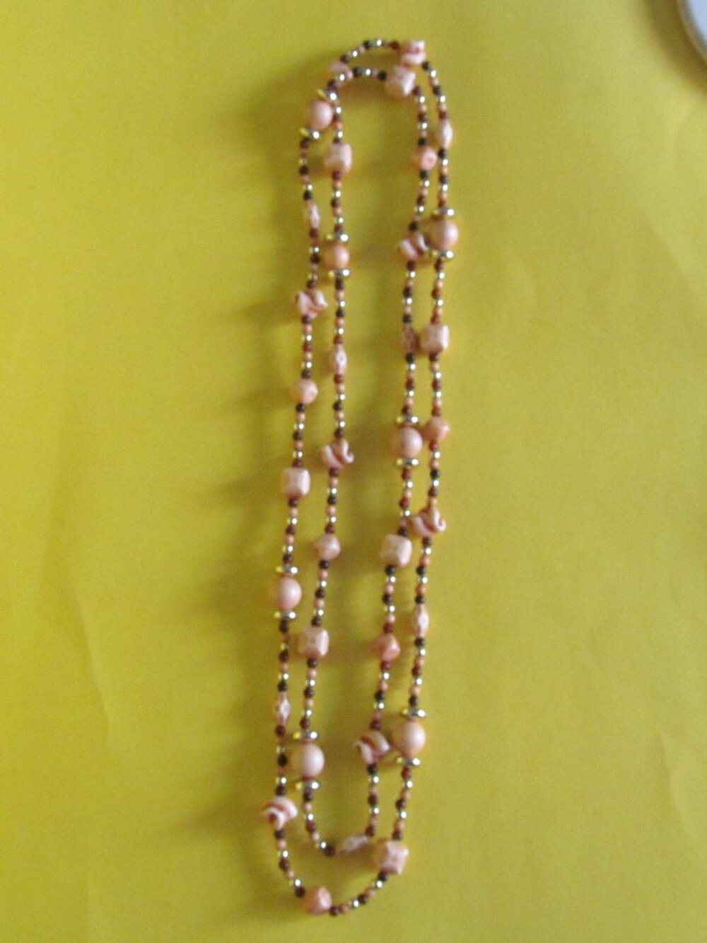 Lightweight long single strand necklace
